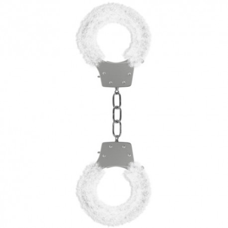 ALGEMAS COM PELUCHE PLEASURE FURRY HANDCUFFS BRANCAS