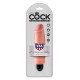 VIBRADOR REALISTA KING COCK VIBRATING STIFFY 6" BLANCO