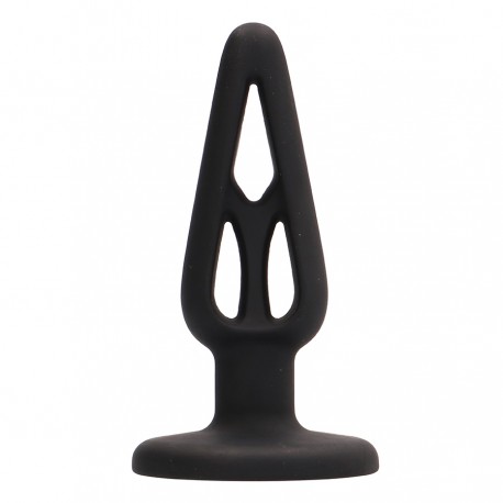 PLUG ANAL EN SILICONA PLUG & PLAY 4” NEGRO