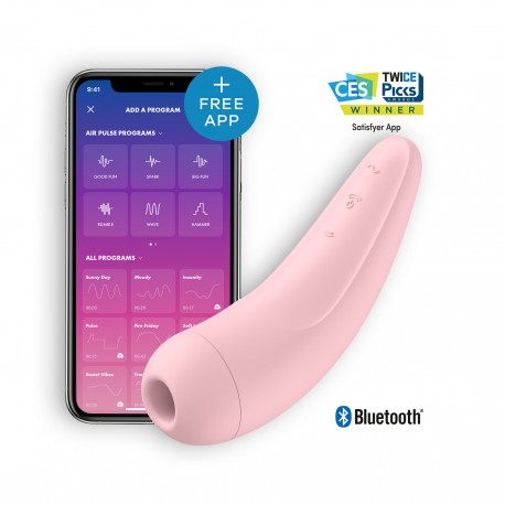 ESTIMULADOR CURVY 2+ CON APP SATISFYER ROSA