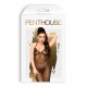 PENTHOUSE LOVE ON FIRE CHEMISE AND THONG BLACK