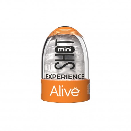 MASTURBADOR MINI SHOT EXPERIENCE ALIVE TRANSPARENTE