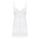 OBSESSIVE AMOR BLANCO CHEMISE AND THONG WHITE