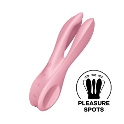 VIBRADOR THREESOME 1 ROSA SATISFYER