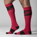 LOCKER GEAR KNEE HIGH SOCKS RED