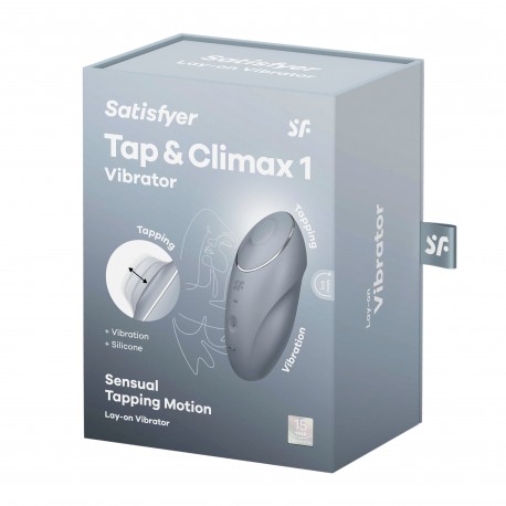 ESTIMULADOR TAP & CLIMAX 1 AZUL GRIS SATISFYER