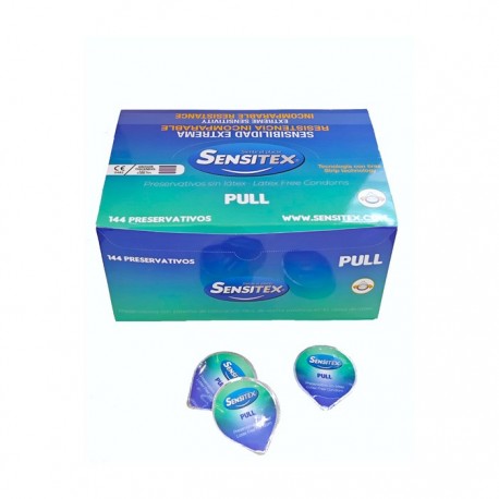 SENSITEX NO LATEX PULL CONDOMS 144 UNITS