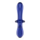 DILDO DE CRISTAL DOUBLE CRYSTAL AZUL SATISFYER