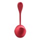 SATISFYER SHINY PETAL CONNECT APP WEARABLE COUPLE VIBRATOR RED