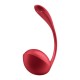 SATISFYER SHINY PETAL CONNECT APP WEARABLE COUPLE VIBRATOR RED