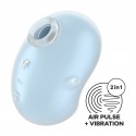 SATISFYER CUTIE GHOST - AIR PULSE VIBRATOR - BLUE