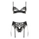 CONJUNTO DE 3 PIEZAS MARILYN NEGRO BEAUTY NIGHT FASHION