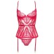 BEAUTY NIGHT FASHION RAVENNA CORSET AND THONG CHERRY