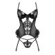 BEAUTY NIGHT FASHION RAFAELLA CORSET AND THONG BLACK