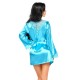 BEAUTY NIGHT FASHION SHERIE PEIGNOIR AND THONG TURQUOISE