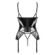 BEAUTY NIGHT FASHION LEONELA CORSET AND THONG BLACK