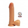 DILDO REALISTA DUAL DENSITY DONG 8" BALLS GET REAL