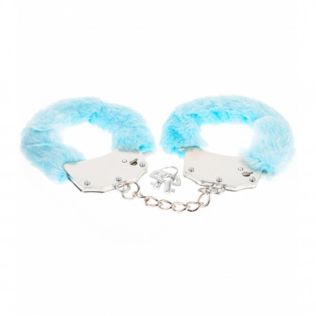 ARGUS TOYS ARGUS FETISH FURRY CUFFS BLUE