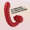 VIBRADOR ROSA CON IMPULSO OSIRIA CRUSHIOUS