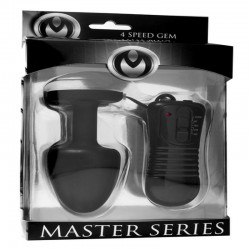 PLUG ANAL VIBRANTE CON JOYA Y MANDO A DISTANCIA PARAGON MASTER SERIES