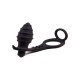 PLUG ANAL VIBRADOR CON ANILLO NEGRO ROCK IT