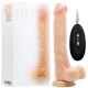 VIBRADOR REALISTA CON TESTÍCULOS REALROCK 10” BLANCO